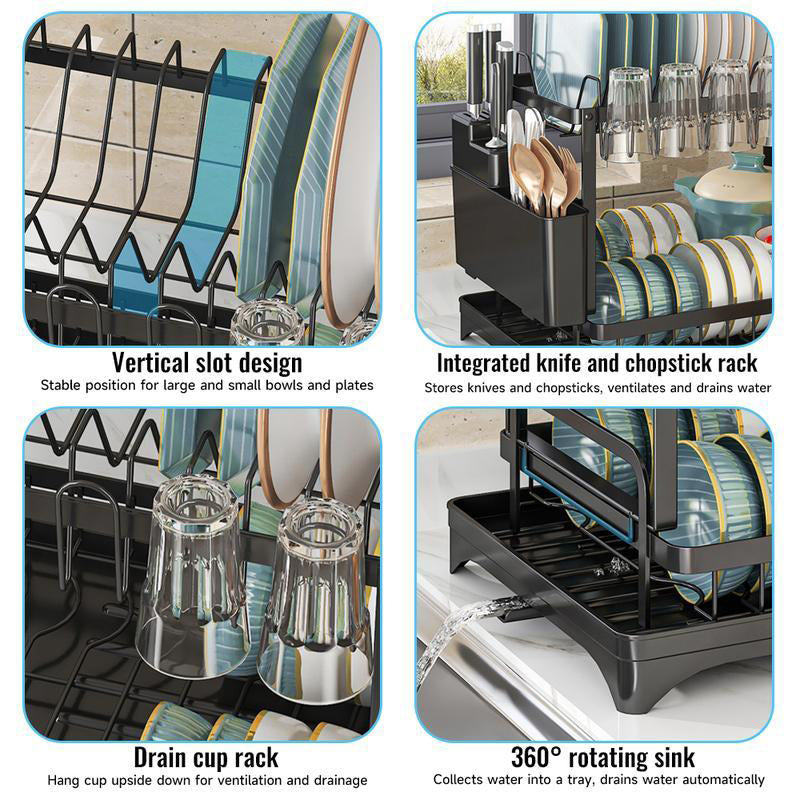 Double Layer Kitchen Drying Rack