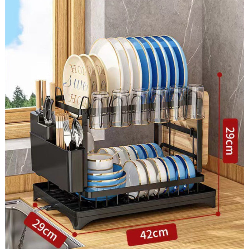 Double Layer Kitchen Drying Rack