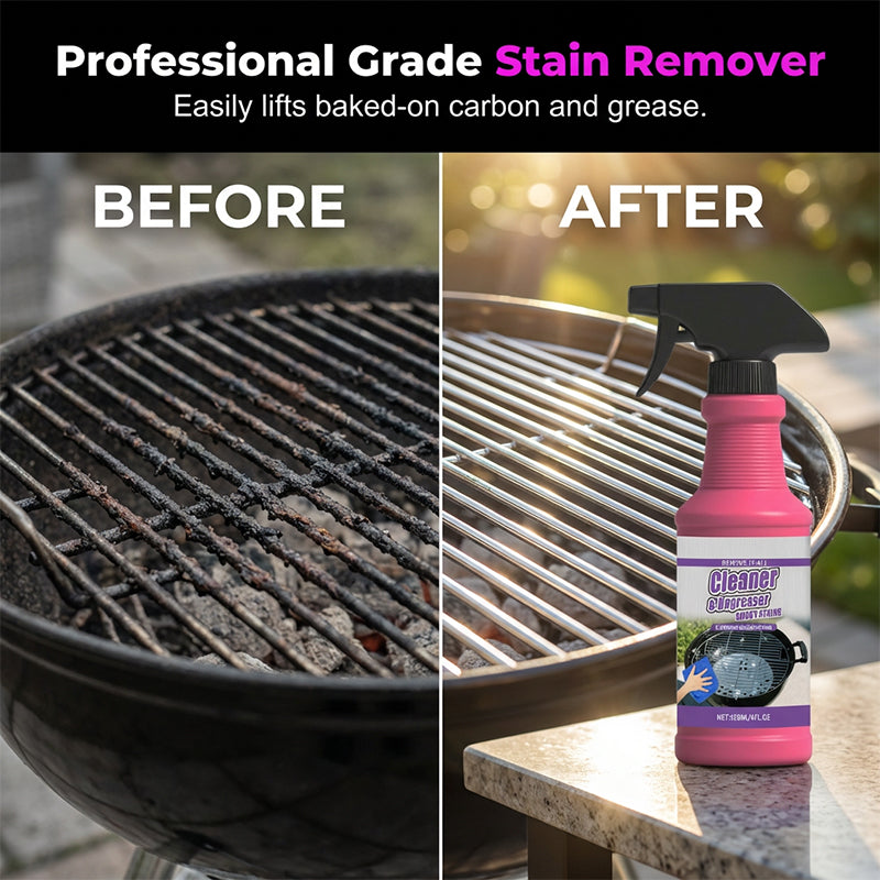 Powerful Grill Cleaning Spray – Removes Grease in 3 Minutes