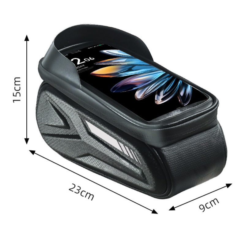 Waterproof Bicycle Frame Bag with Phone Holder
