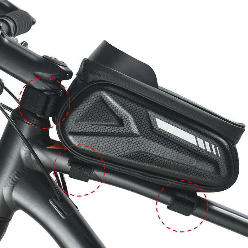 Waterproof Bicycle Frame Bag with Phone Holder