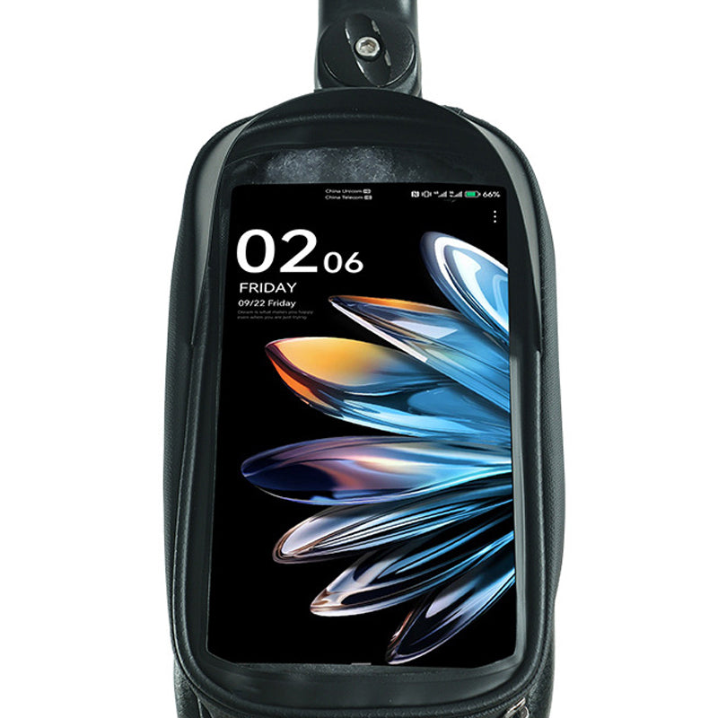 Waterproof Bicycle Frame Bag with Phone Holder