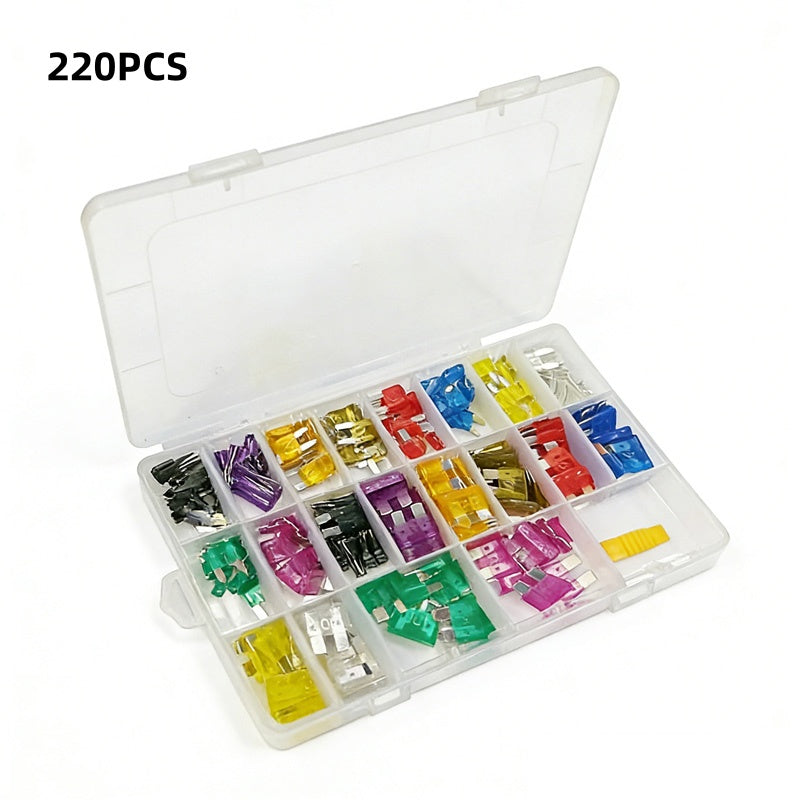 300-Piece Automotive Fuse Assortment with Puller Tool