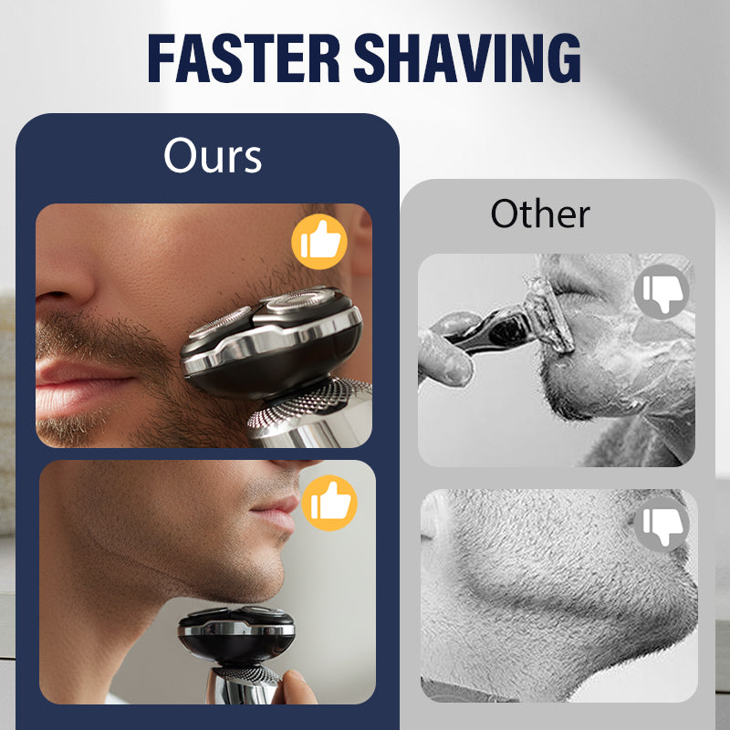 3-in-1 Men's Electric Shaver with 3D Floating Head