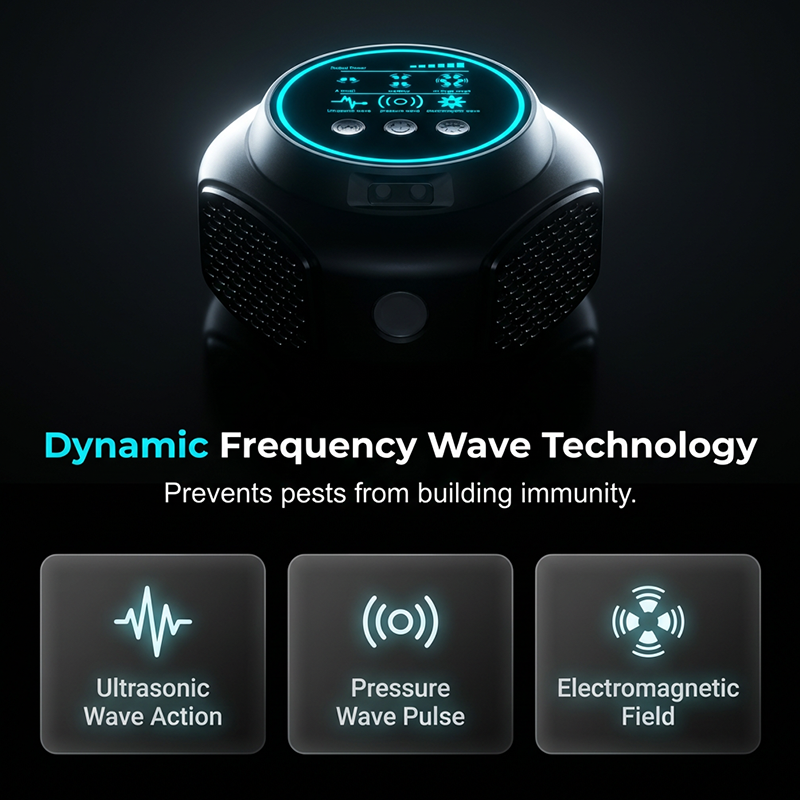 Ultrasonic Pest Repeller with Touchscreen Display