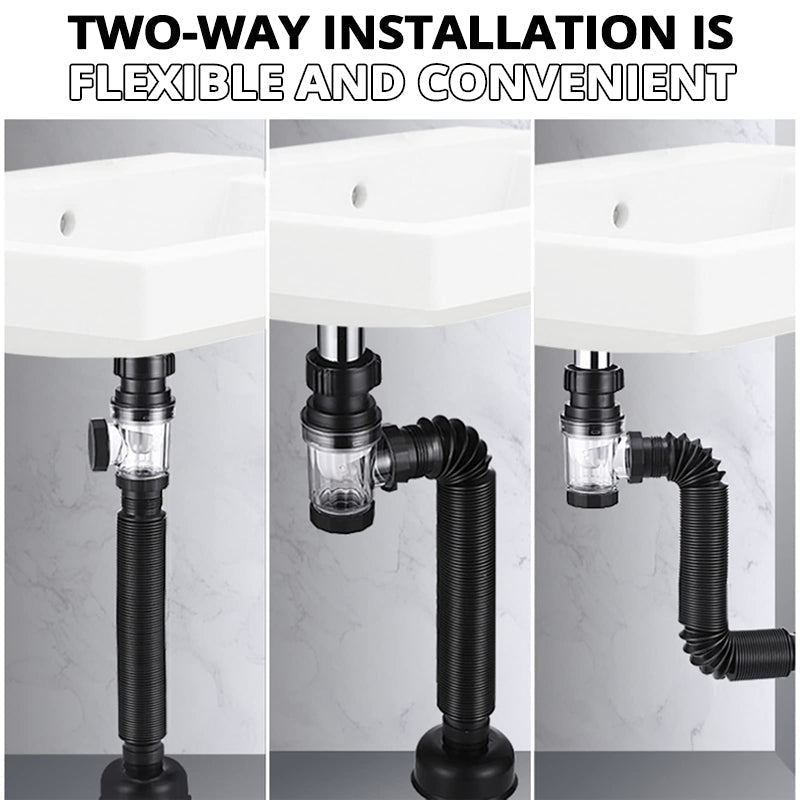 Telescope Drain Pipe with Odor Trap
