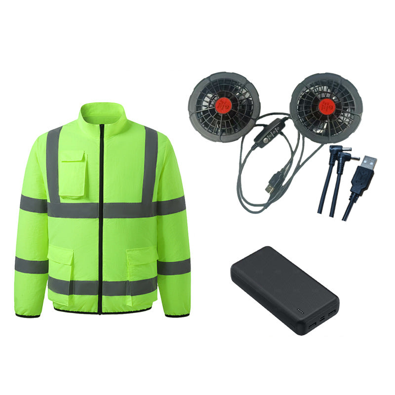 Cooling Vest with Fans and Reflective Strips