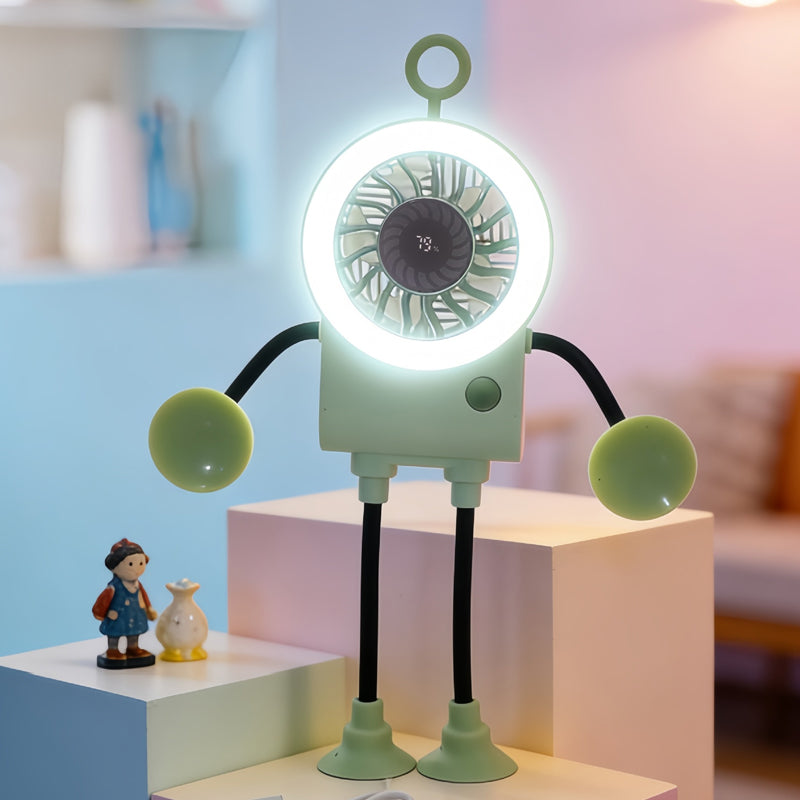 LED Light Robot Table Fan