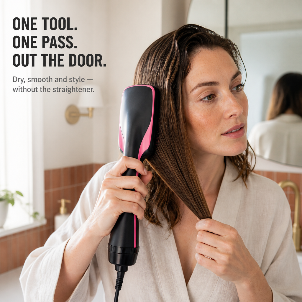 VeloSmooth™ — Cut Your Morning Hair Routine to One Tool, One Pass