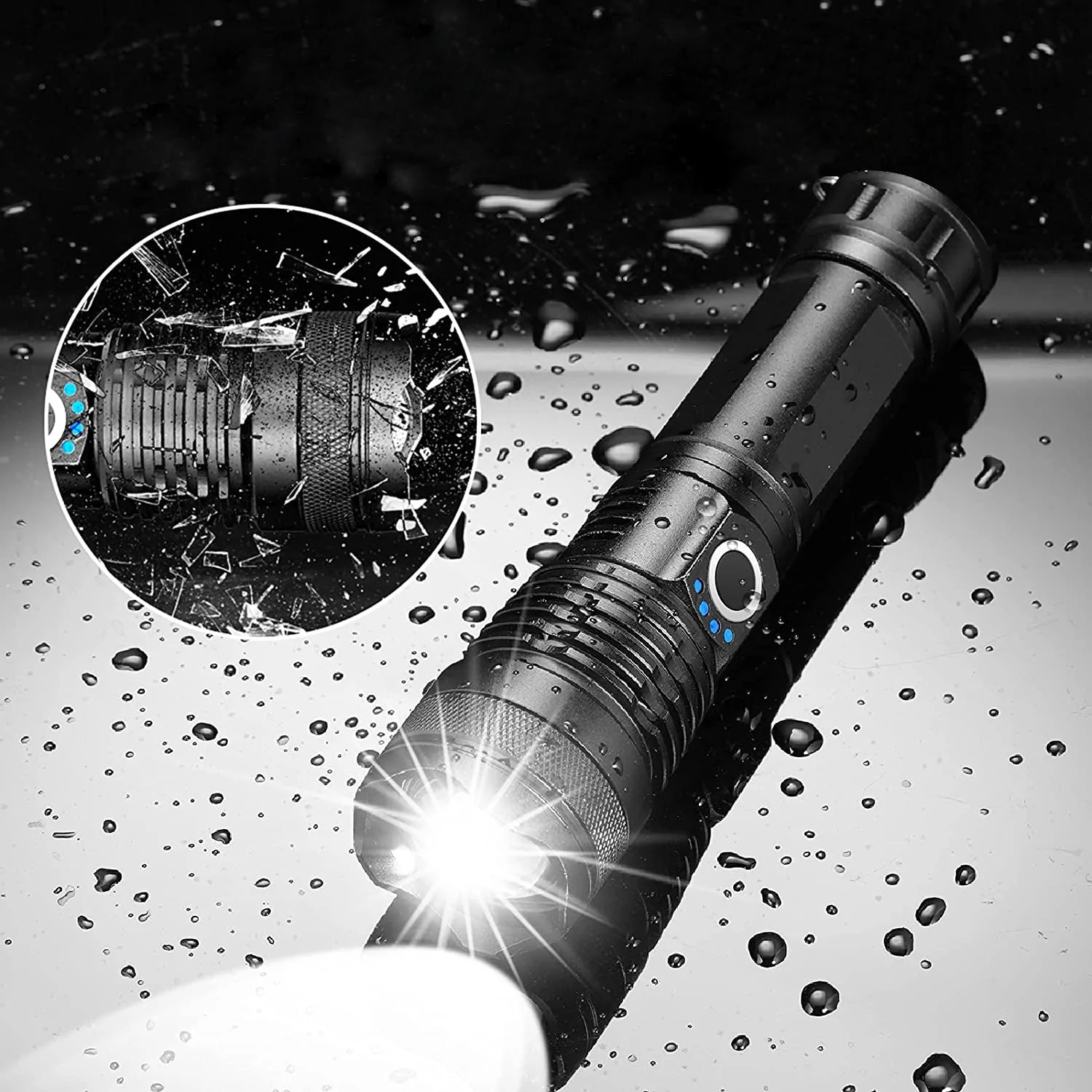 Rechargeable Battery Tactical Flashlight – Super Bright LED Light