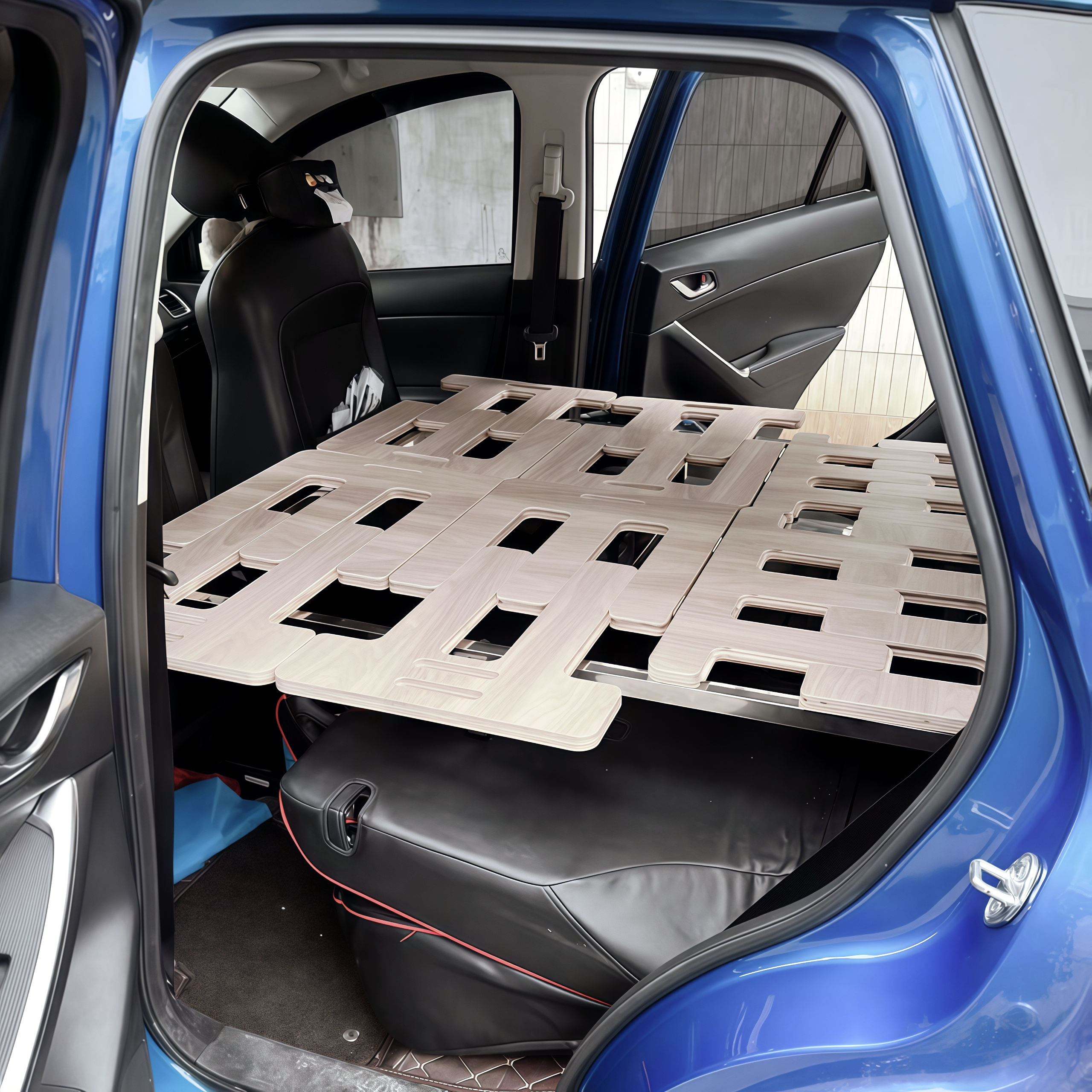 Sleeping Platform for SUV Camping with Storage Drawers