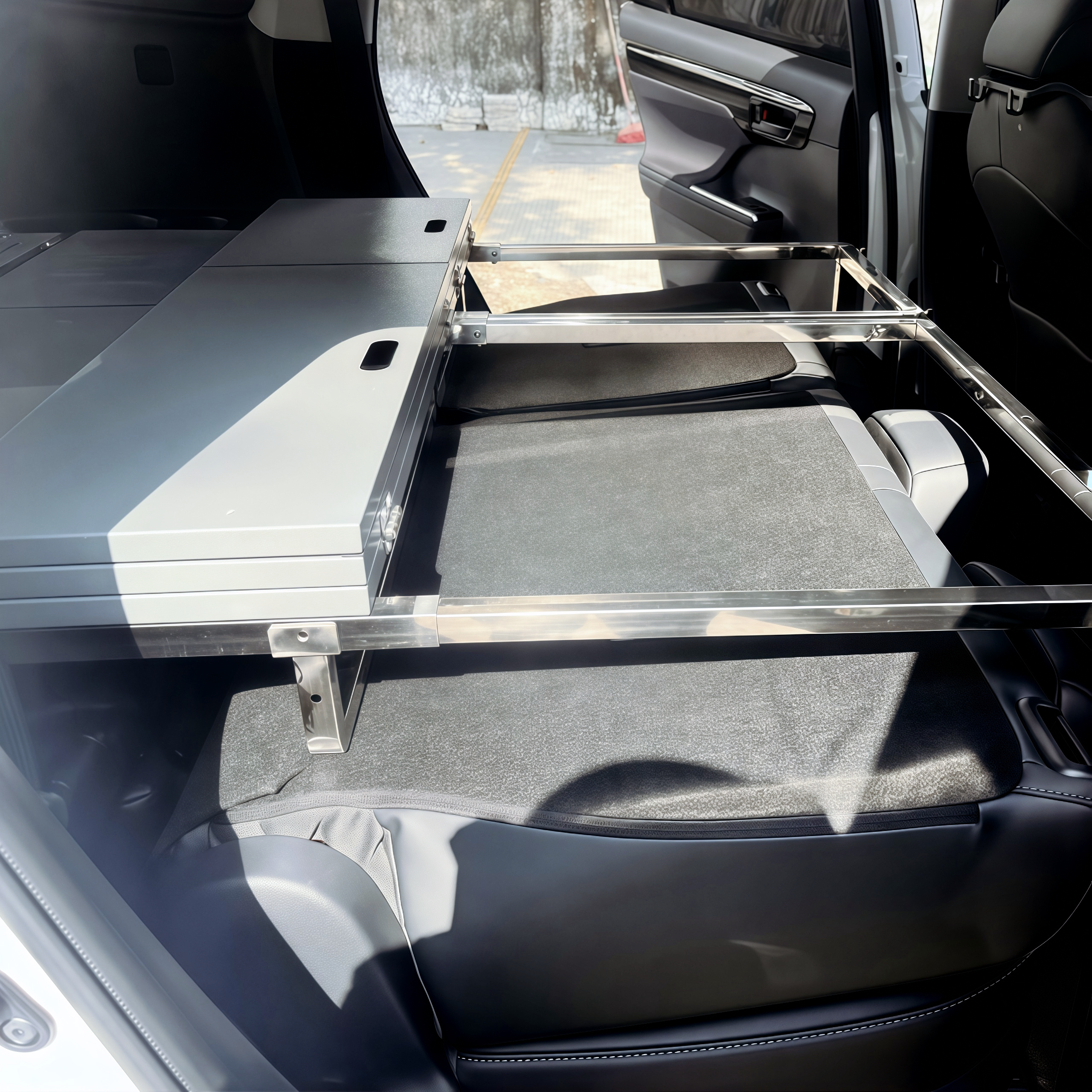 Sleeping Platform for SUV Camping with Storage Drawers
