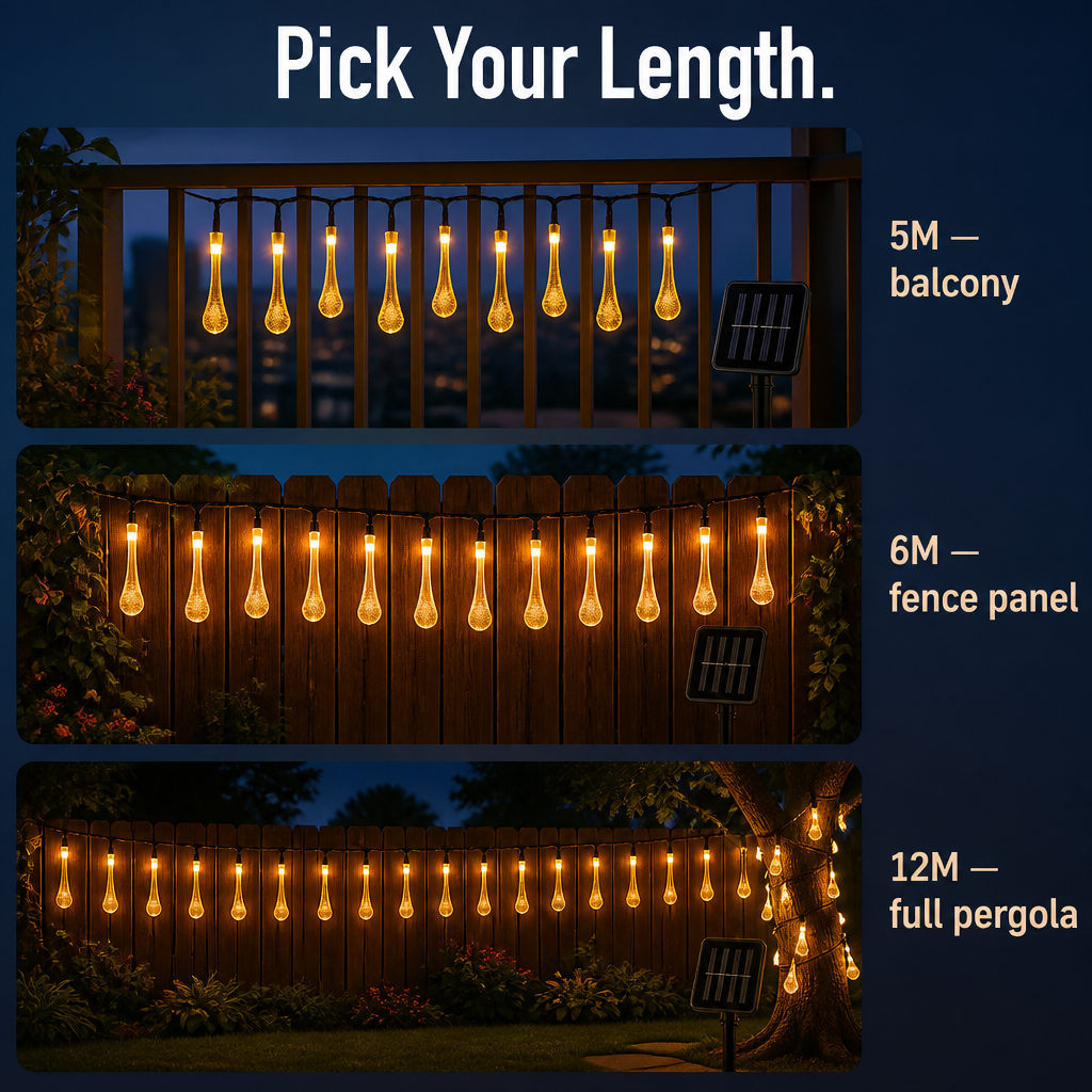 LuminaAura™ — Drape It Once, Charge by Sun, Glow All Night Outside