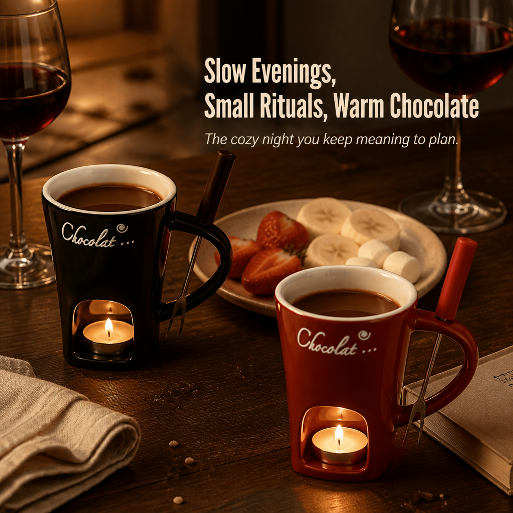 MeloMist™ — Light a Tealight, Melt Chocolate, Skip the Fondue Pot