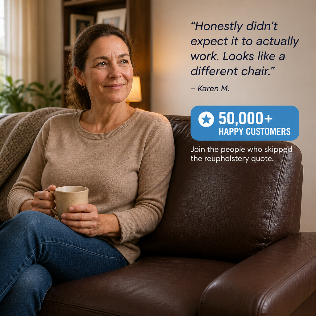 PatchPerfect™ — Cover Peeling Couches, Worn Car Seats & Cracked Leather in Minutes