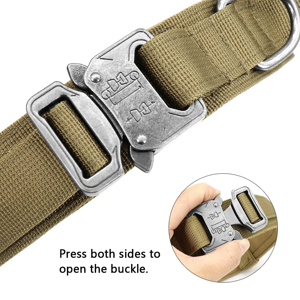 Dog Collar with Bungee Leash Set and Control Handle for Training