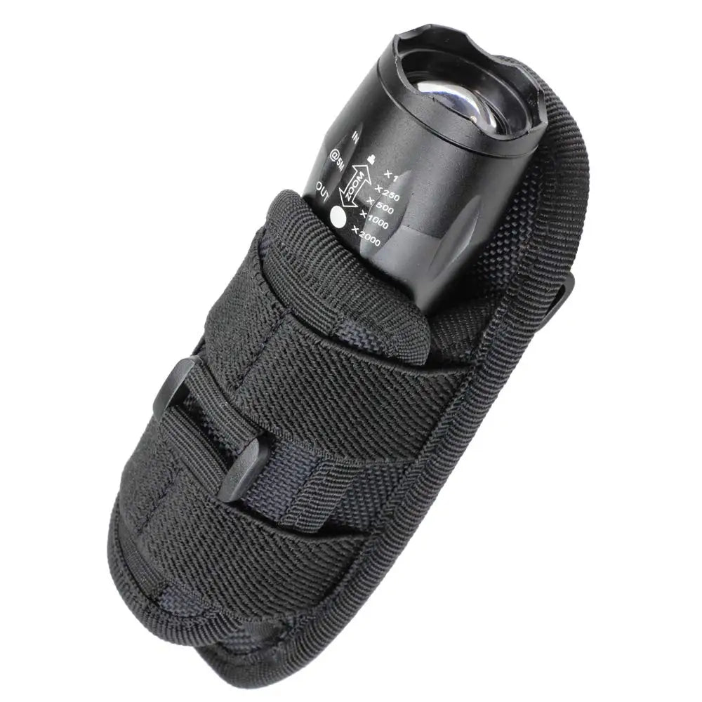 360° Rotating Belt Clip Holster for Tactical Flashlight Pouch