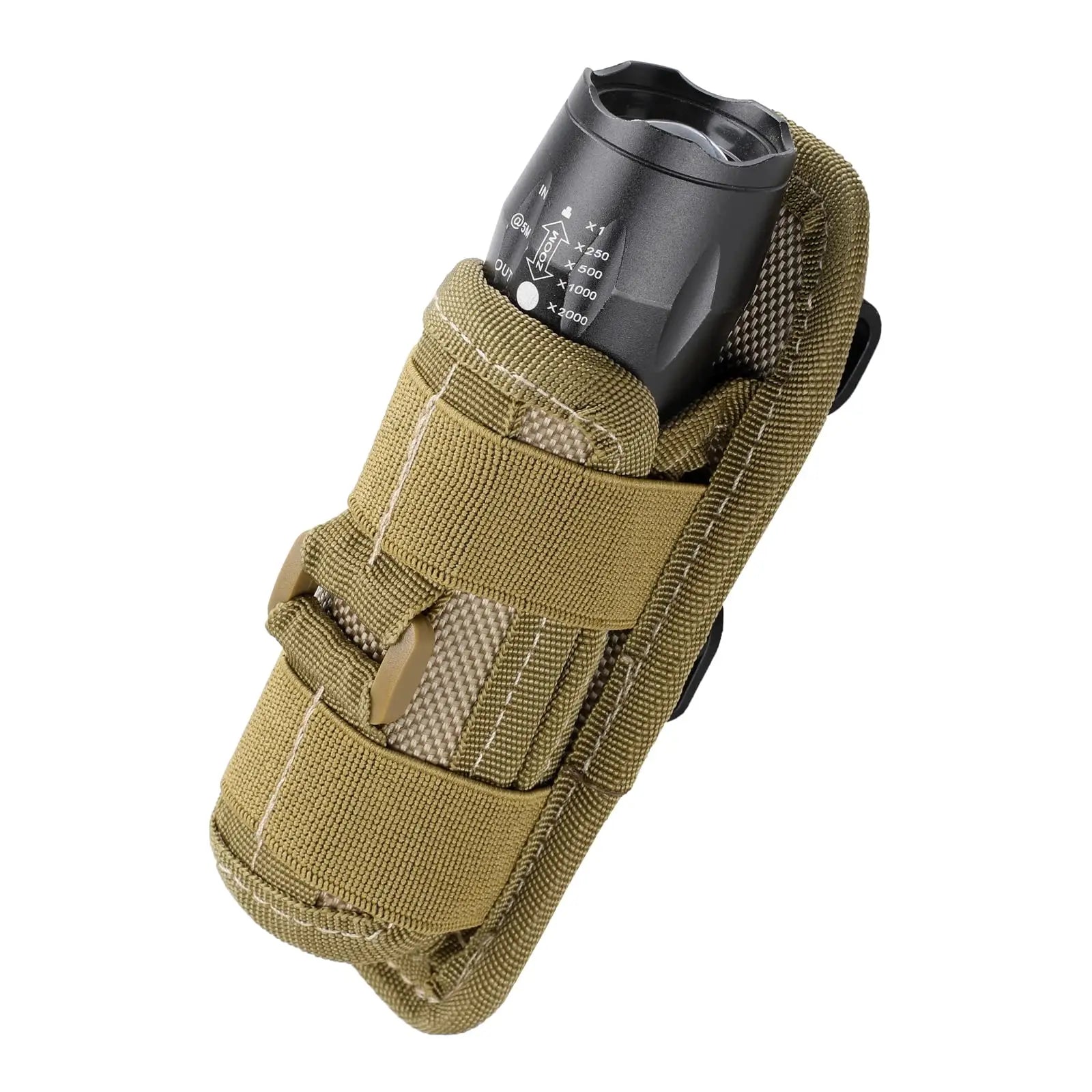 360° Rotating Belt Clip Holster for Tactical Flashlight Pouch