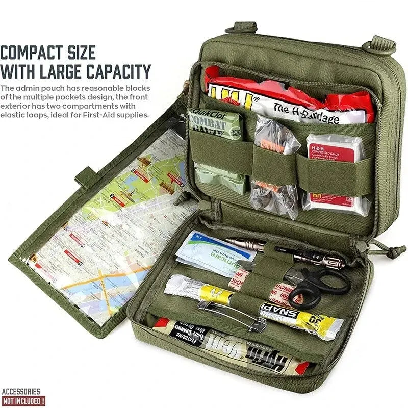 MOLLE Tactical Admin Pouch for Magazine Storage and Utility