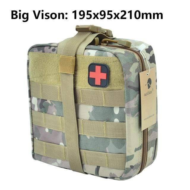 Outdoor Survival First Aid Pouch with Tactical MOLLE System
