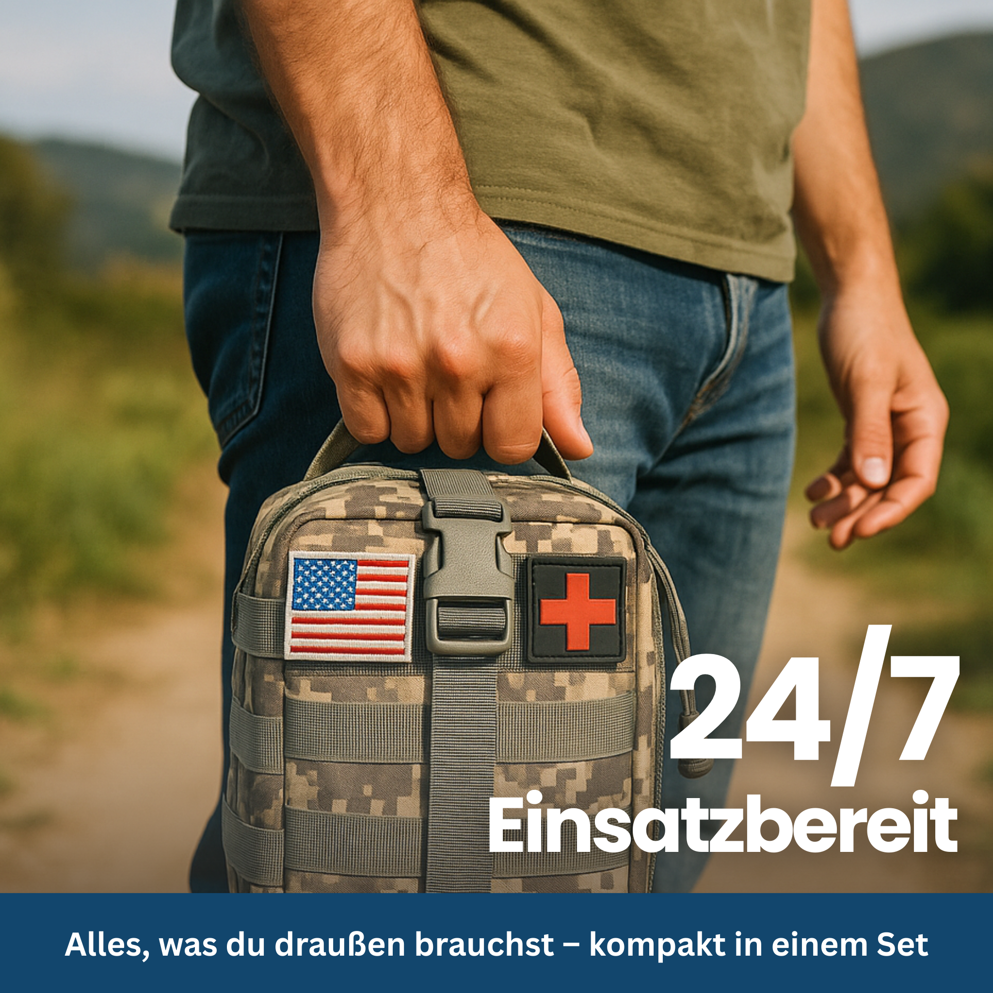 Survival Gear Set – Multifunctional and Compatible with MOLLE System