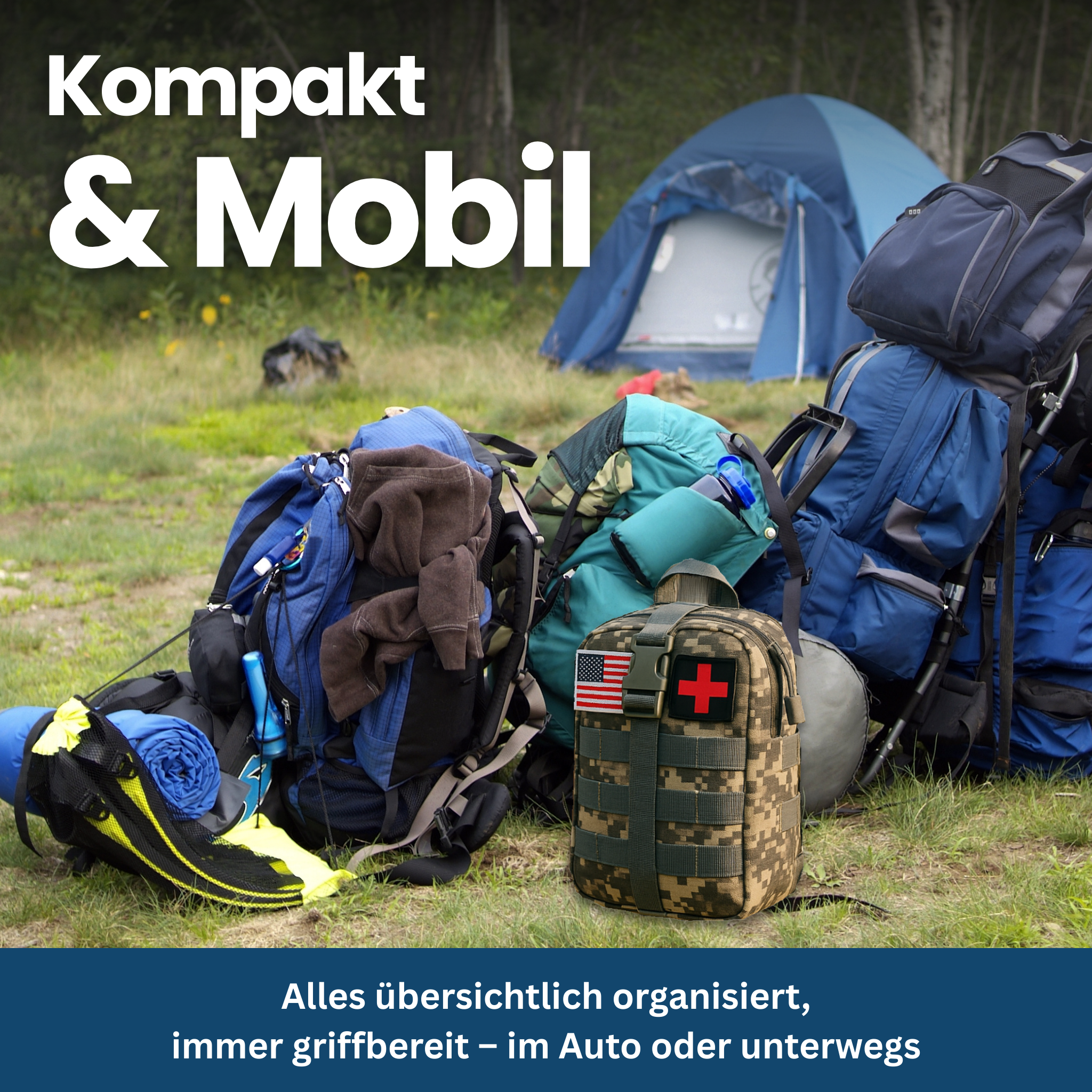 Survival Gear Set – Multifunctional and Compatible with MOLLE System