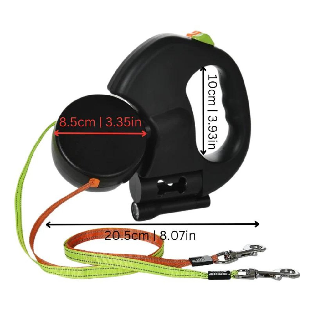 Tangle-Free Dual Dog Leash for Easy Walks with Two Dogs