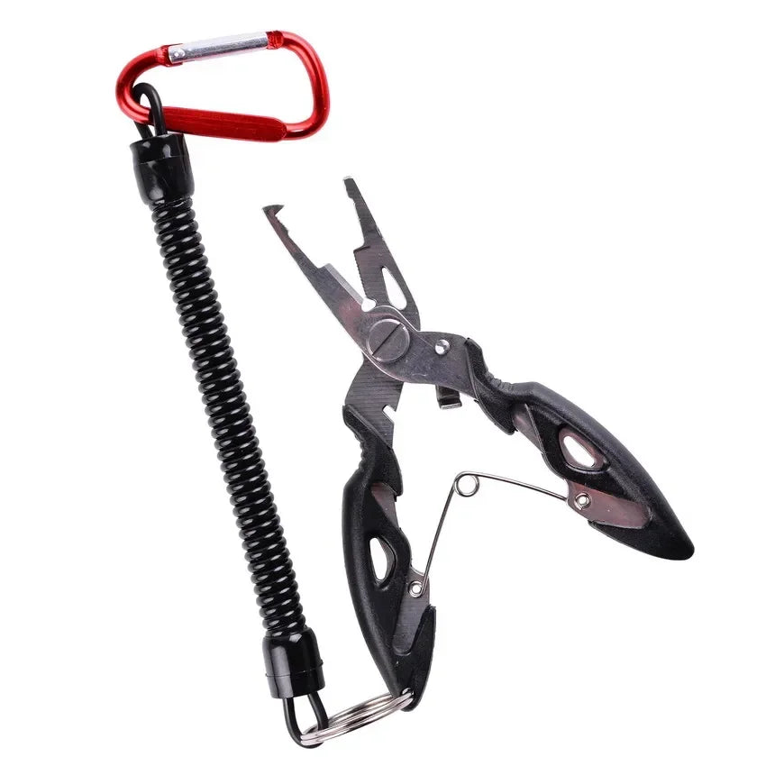 Multi-functional Fishing Pliers Featuring Braid Cutting Tool and Hook Extractor