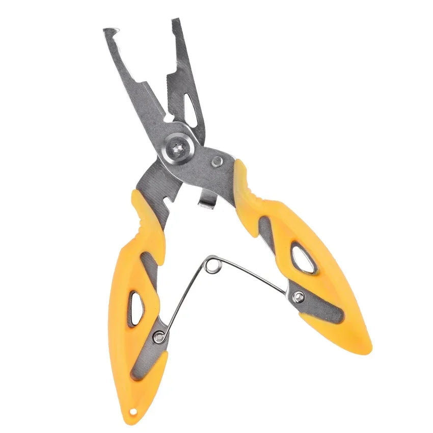 Multi-functional Fishing Pliers Featuring Braid Cutting Tool and Hook Extractor