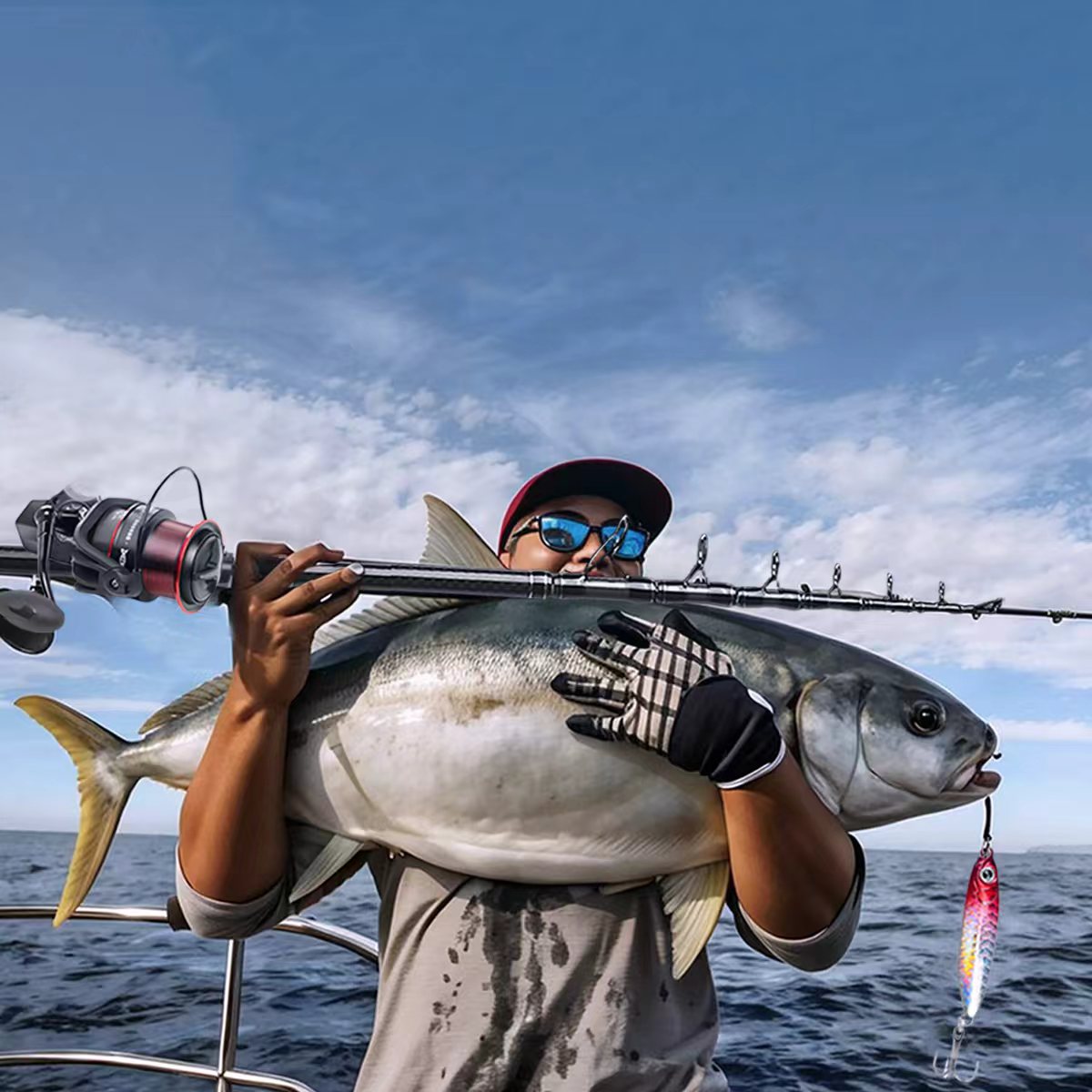 Carbon Fiber Fishing Rod with Telescopic Design