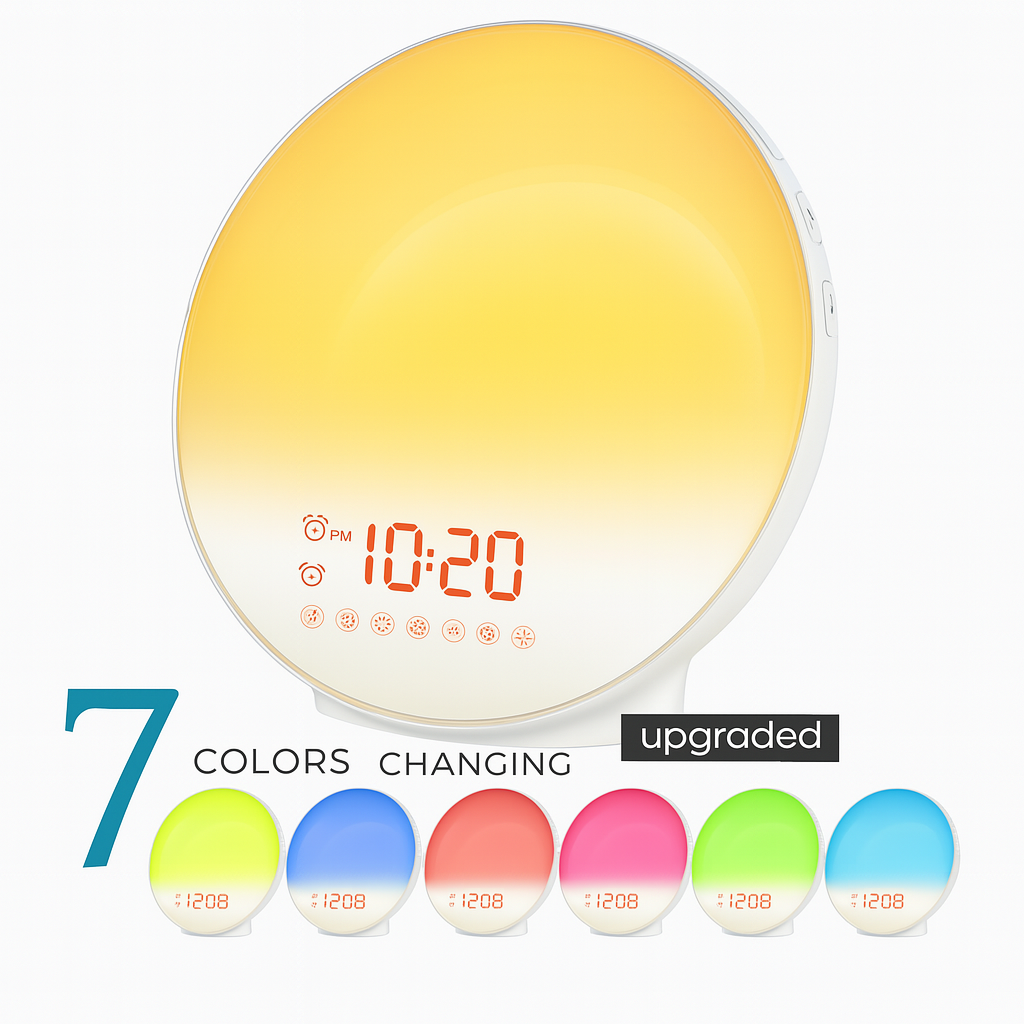 Smart Alarm Clock with Sunrise Simulation and Light Therapy功能