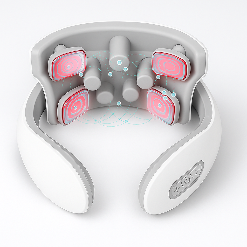 Portable Wellness Device – Neck Massager with Heat and Adjustable Settings