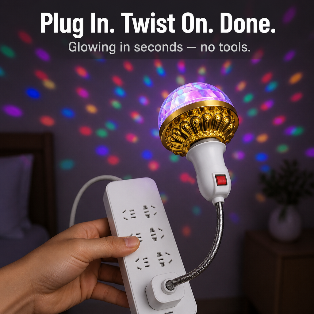 LumaPulse™ — Flood Any Room with Spinning Color in One Quick Twist