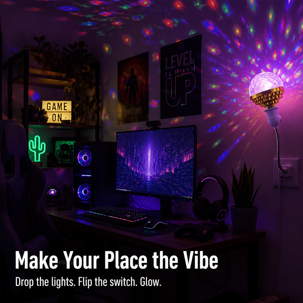 LumaPulse™ — Flood Any Room with Spinning Color in One Quick Twist