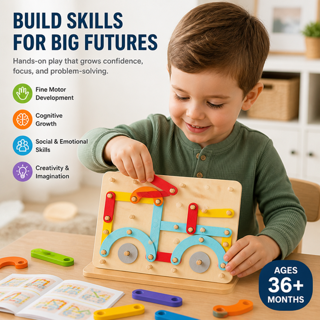 BrightBeam™ — Build, Solve & Create the Screen-Free Toy They Actually Choose