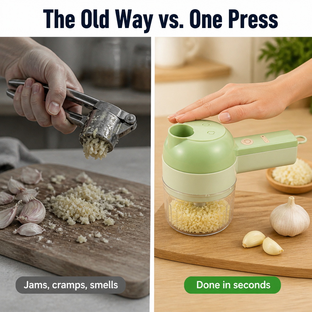 SwiftChop™ Elite — Mince, Slice & Whisk a Whole Meal's Prep in Seconds, Cord-Free