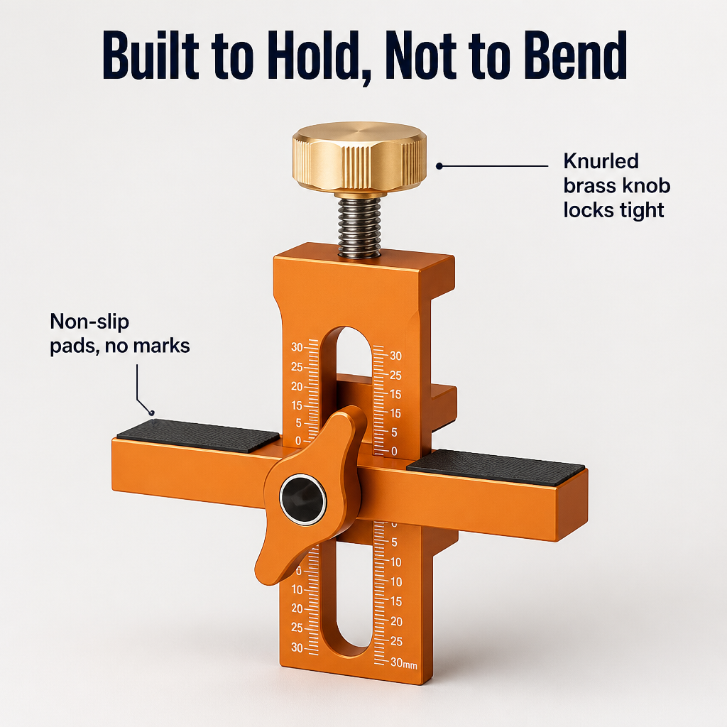 TrueAlign™ — Hang Cabinet Doors Dead Level the First Time, Solo