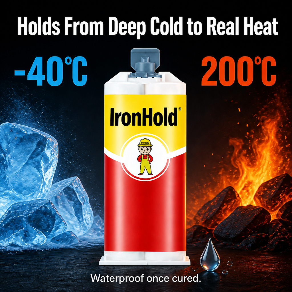IronHold™ — Patch Cracks, Holes & Snapped Metal Without Calling a Plumber