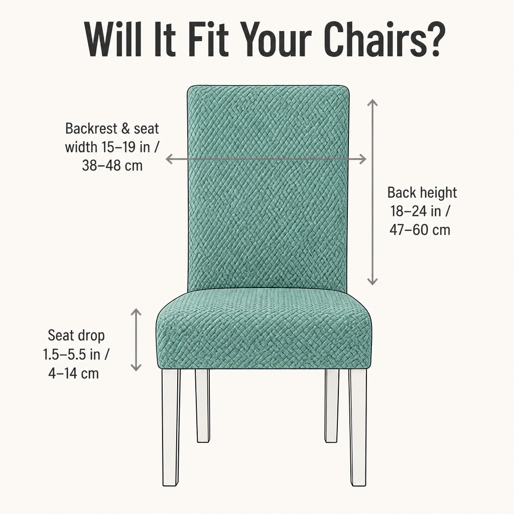 LuxoraFit™ — Cover Tired Dining Chairs in Spill-Resistant, Stay-Put Style