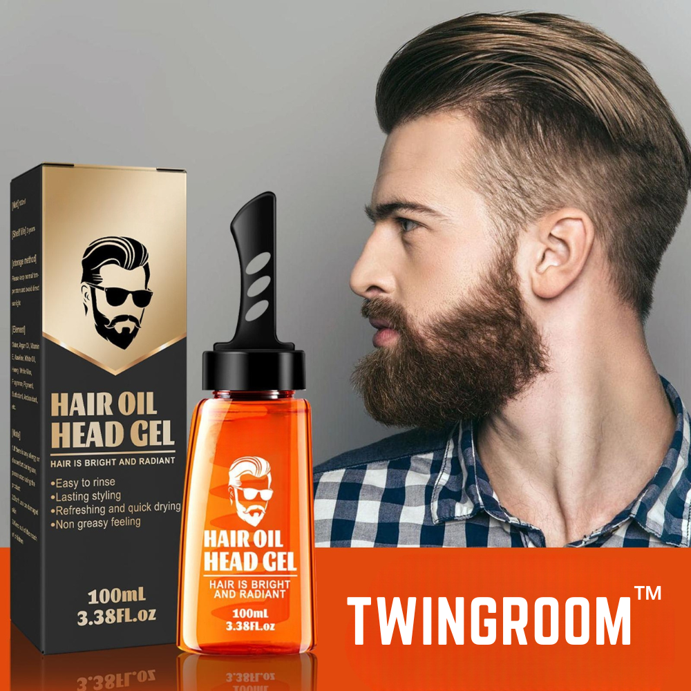 TwinGroom™ - 2-in-1 Hair Gel with Comb