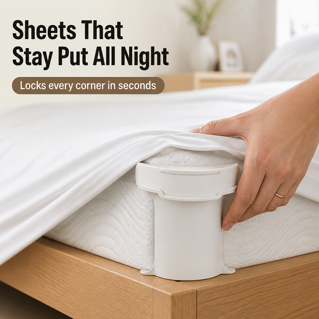 SnugNest™ — Wake Up Refreshed to Sheets That Stay Perfect, Night After Night