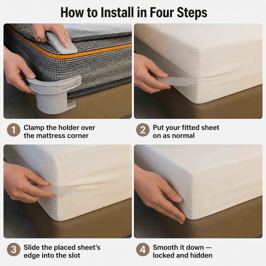 SnugNest™ — Wake Up Refreshed to Sheets That Stay Perfect, Night After Night