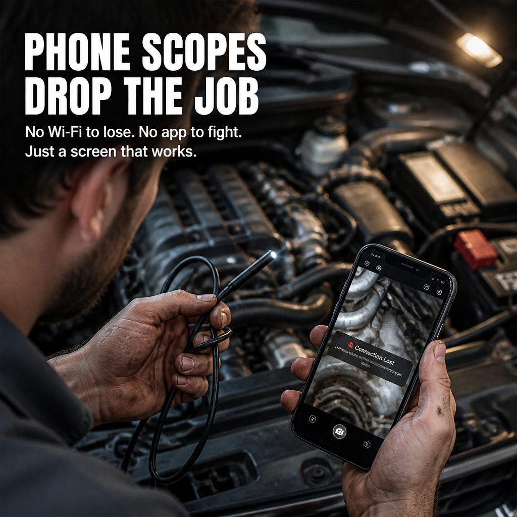 VisionProScope™ — Spot Engine Trouble Before You Pull A Single Bolt