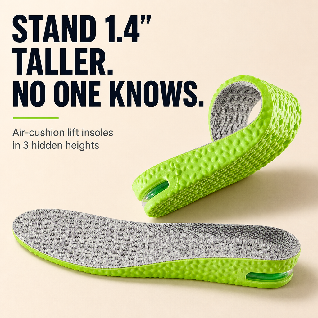 StepZure™ — Stand 1.4 Inches Taller in Any Shoe You Already Own