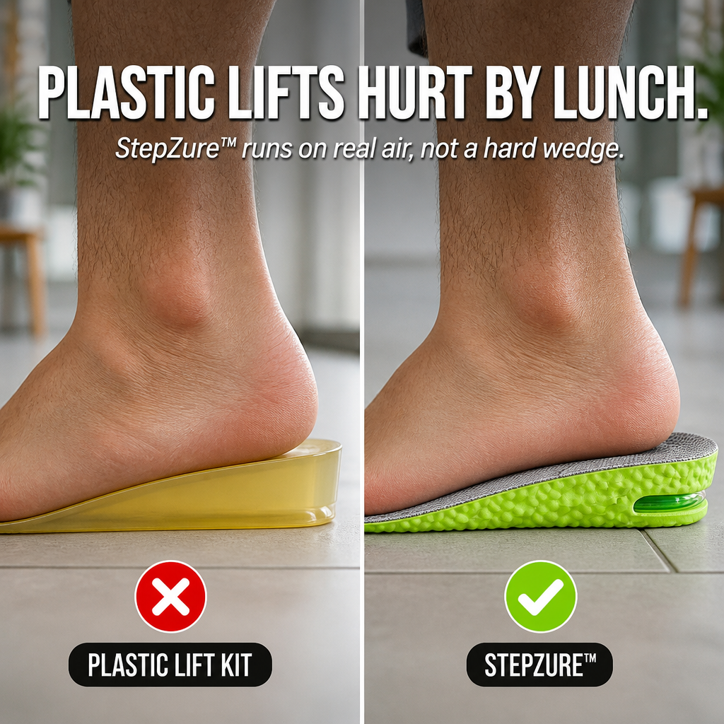 StepZure™ — Stand 1.4 Inches Taller in Any Shoe You Already Own