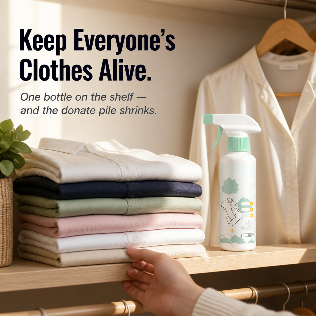 ReviveMist™ — Lift Set-In Stains Off Silk, Cotton, and Wool in Seconds