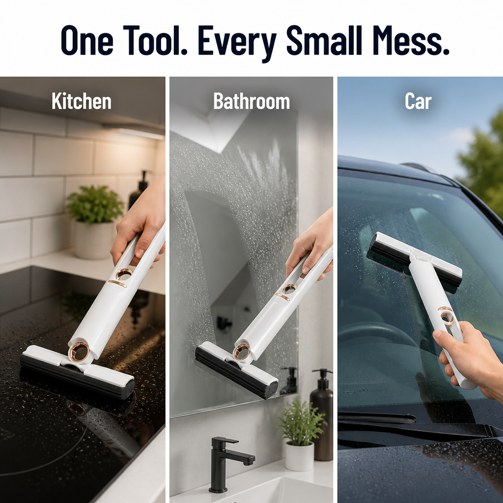 SwiftSwipe™ — Wipe Up Spills And Wring It Dry With One Hand