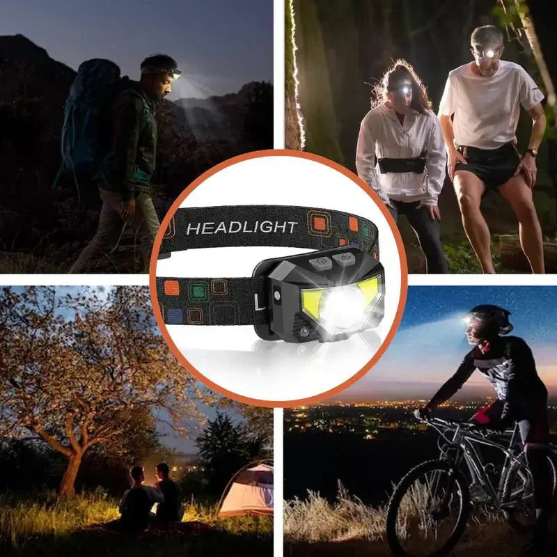 2-Pack Motion-Sensing Headlamp with High Brightness
