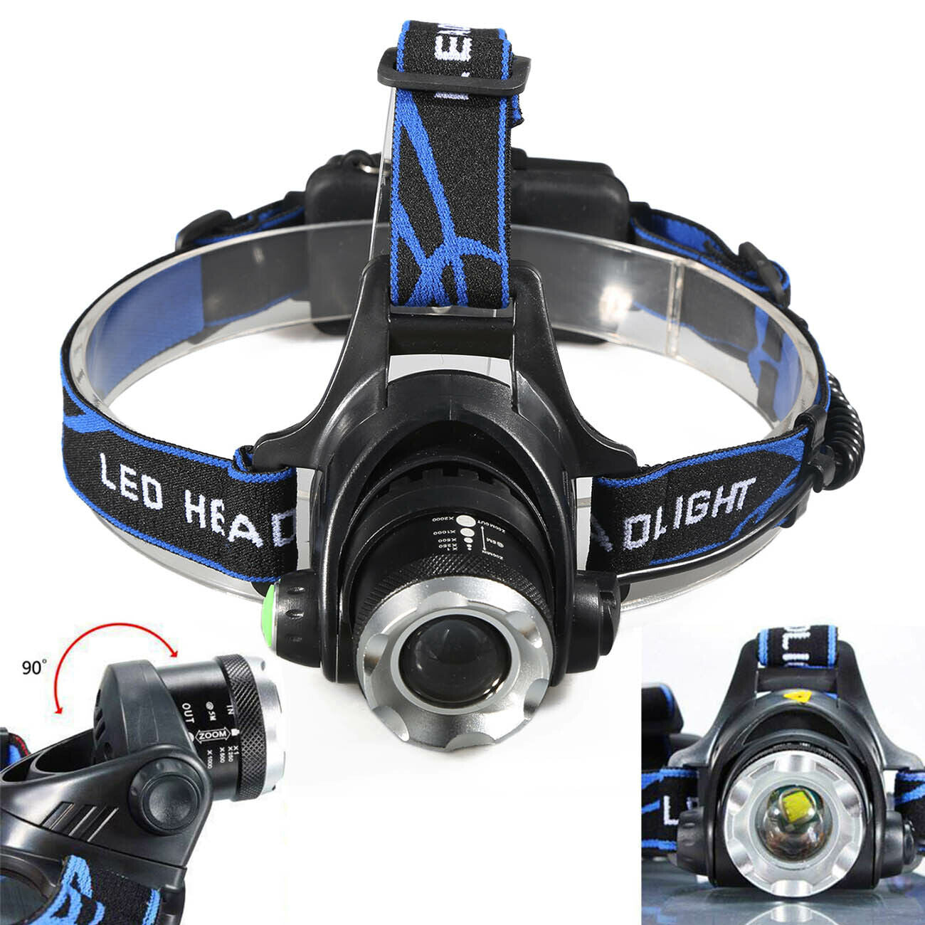 Rechargeable LED Headlamp - Bright Light for Outdoor Activities