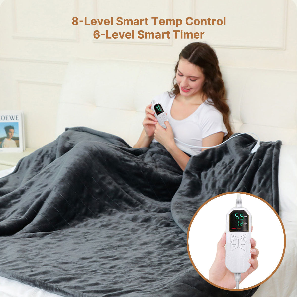 Travel Electric Blanket – Soft and Portable Heated Throw